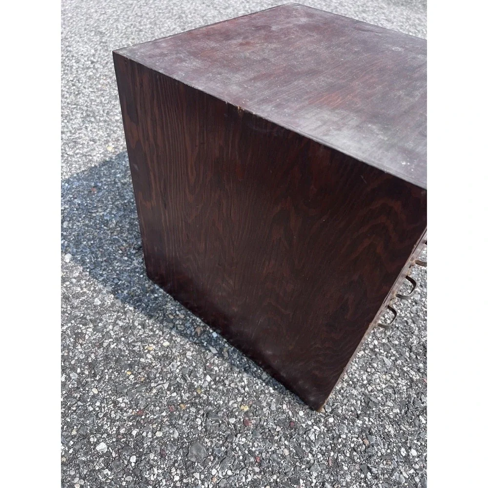 Antique Wooden Tabletop Cabinet Drawer Jewelry Collector Apothecary Victorian